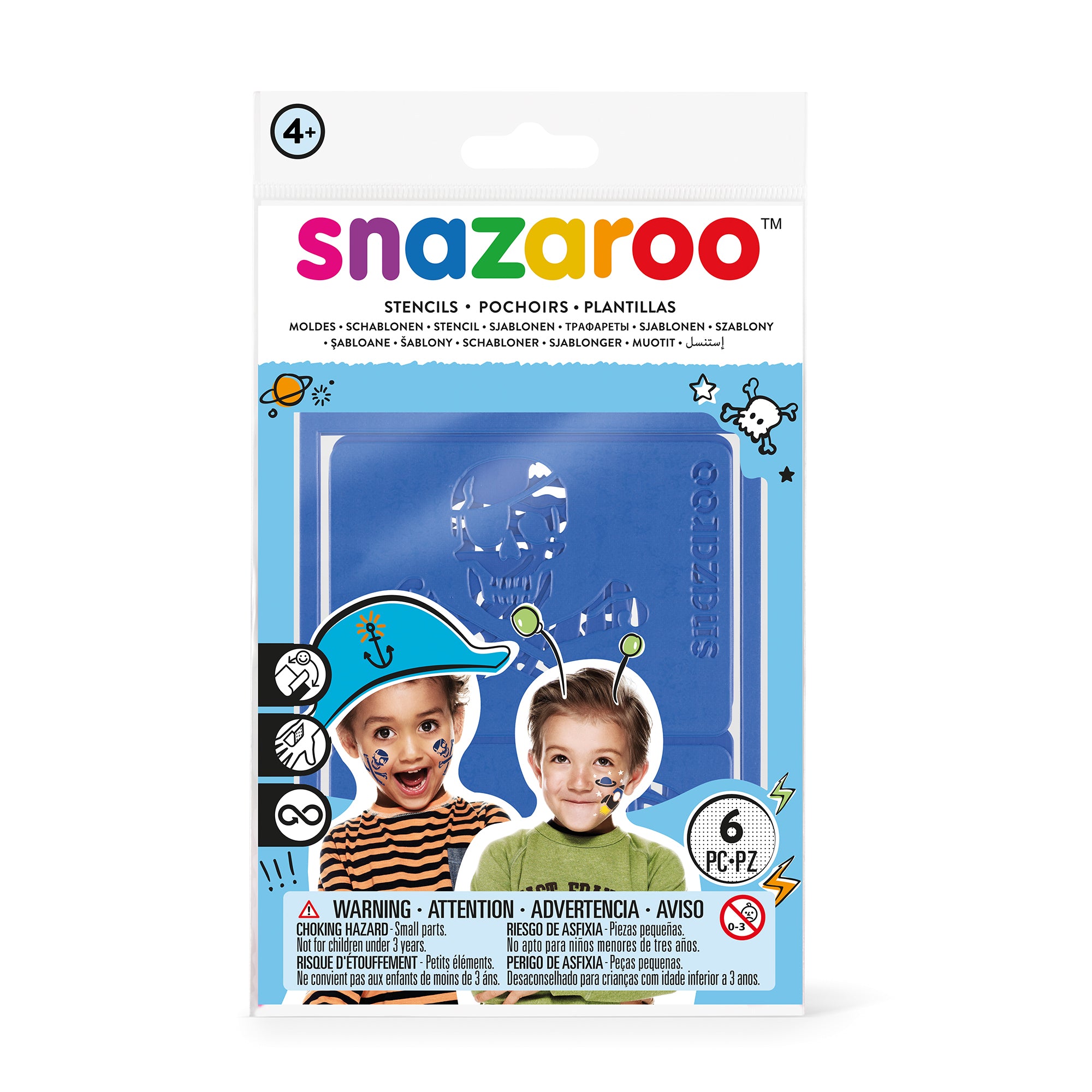 Snazaroo Schminkschablonen Abenteuer