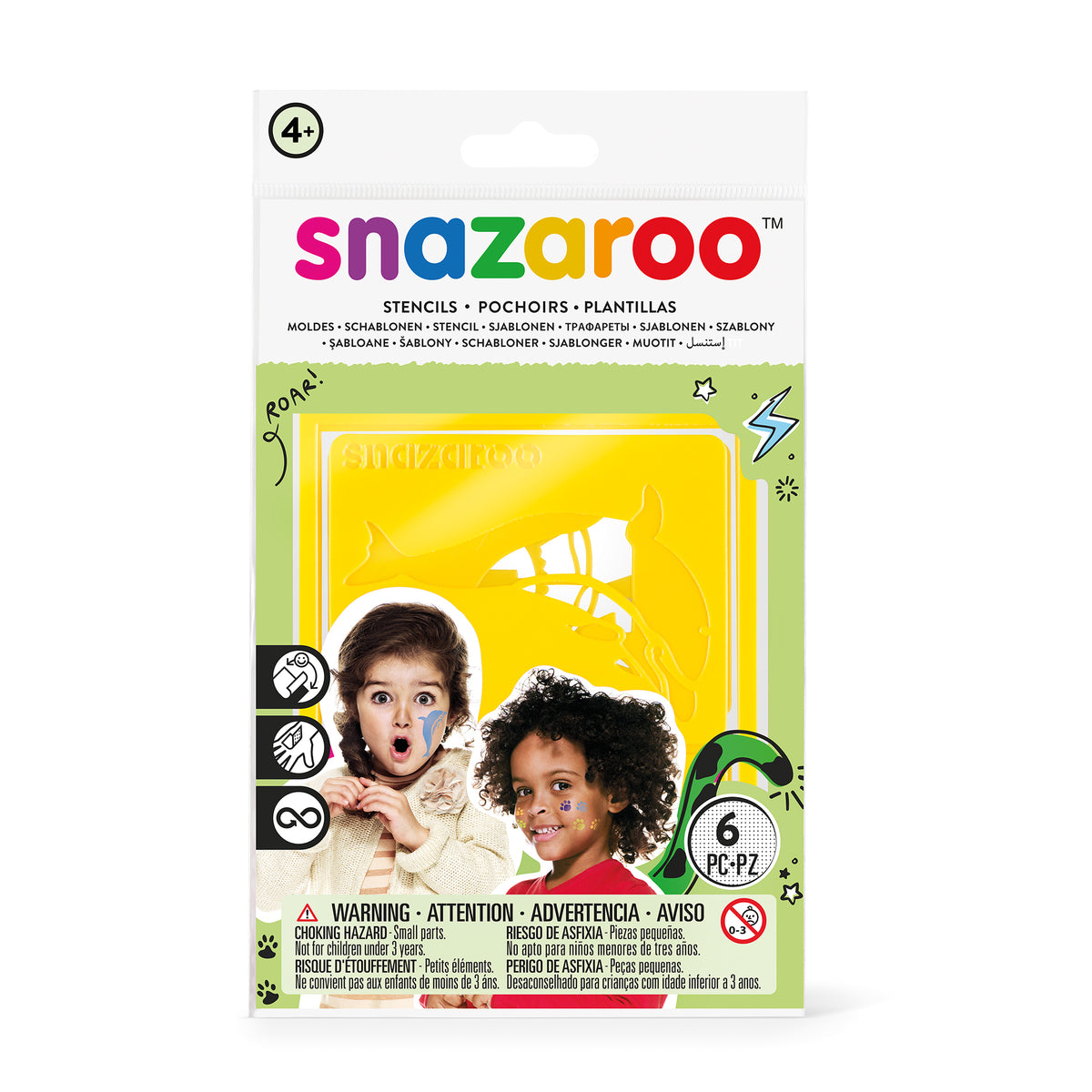 Snazaroo Schminkschablonen Unisex