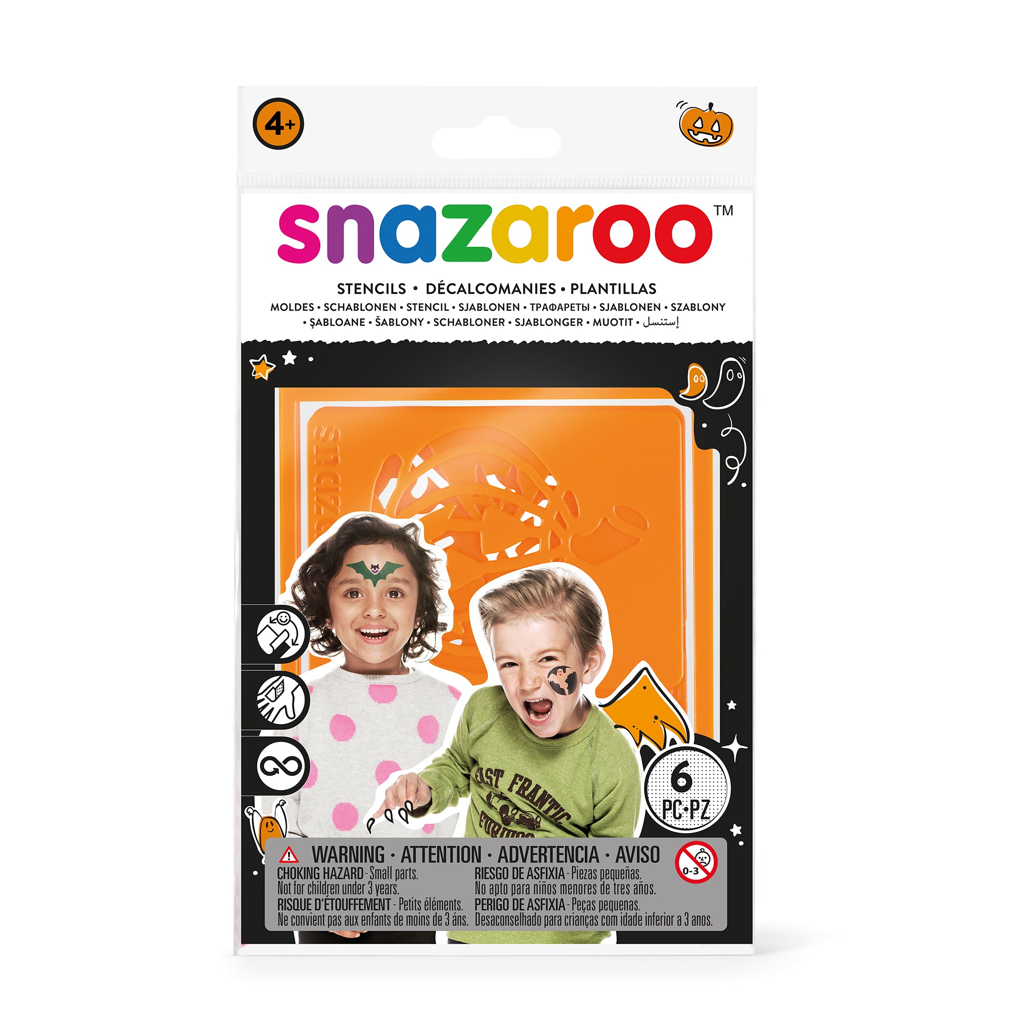Snazaroo Schminkschablonen Halloween