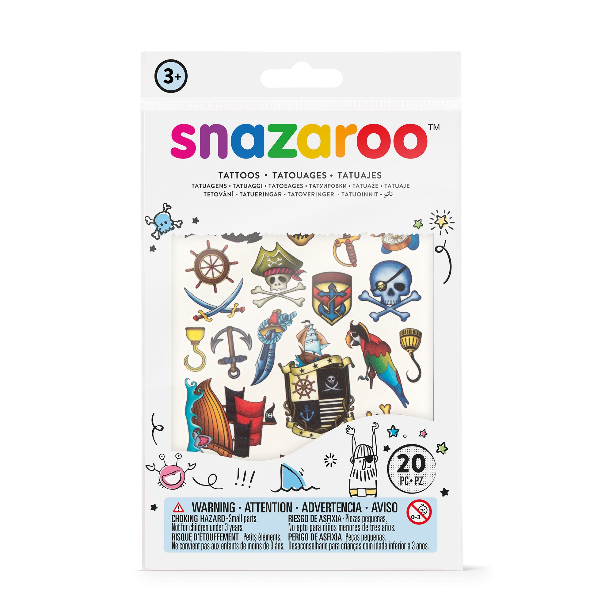 Snazaroo Tattoos Piraten