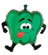 Grüne Paprika Folienballon 80cm 31"