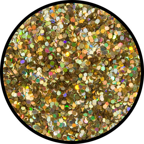 2 g Holographischer Streu Glitzer Gold Juwel Grob