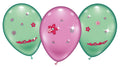 4 Ballons Flower Jewels Latex Luftballon ca- 23cm