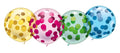 4 Riesenkristallballons / Konfetti Latex Luftballon ca. 48cm