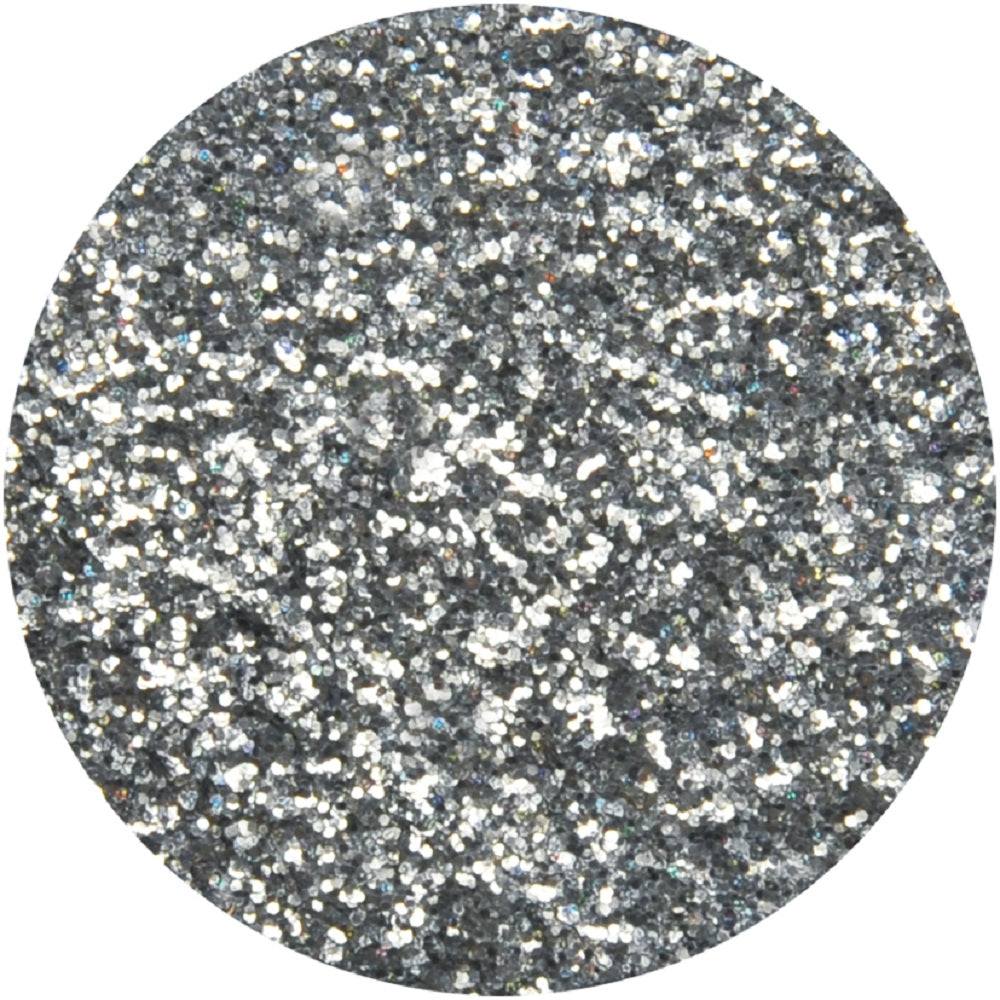 6 g Holographischer Bio Streu Glitzer Silber Mittel