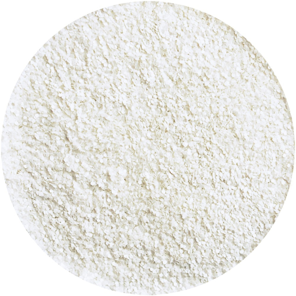 6 g Bio Streu Glitzer Schneeweiß Eulenspiegel