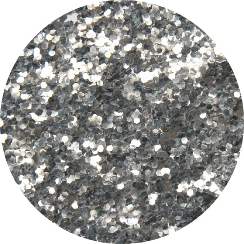 6 g Bio Streu Glitzer Silber Grob Eulenspiegel 