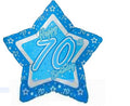 70. Geburtstag Stern Folienballon 45cm 18"