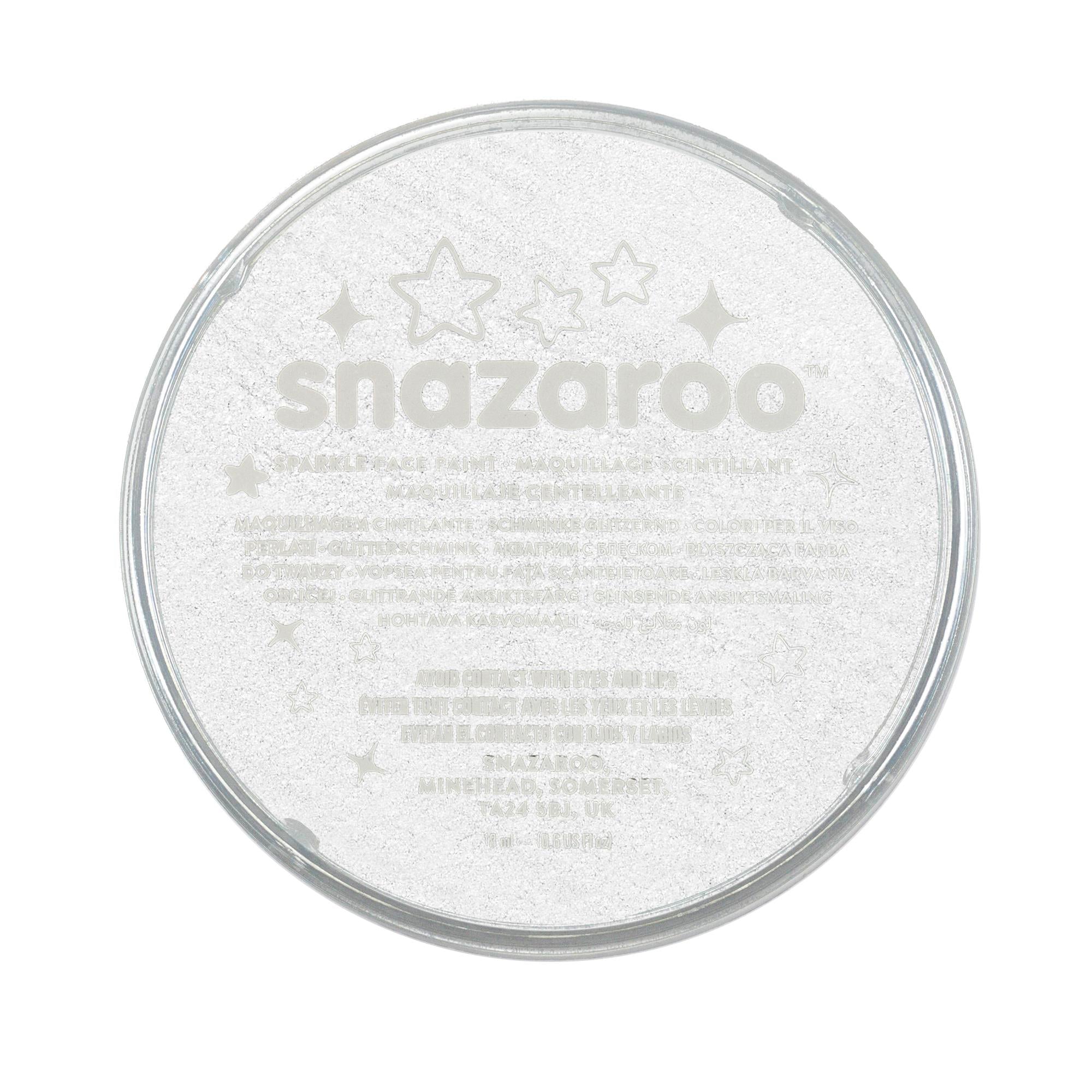 Snazaroo Schminkfarbe Schimmernd Weiß 18 ml