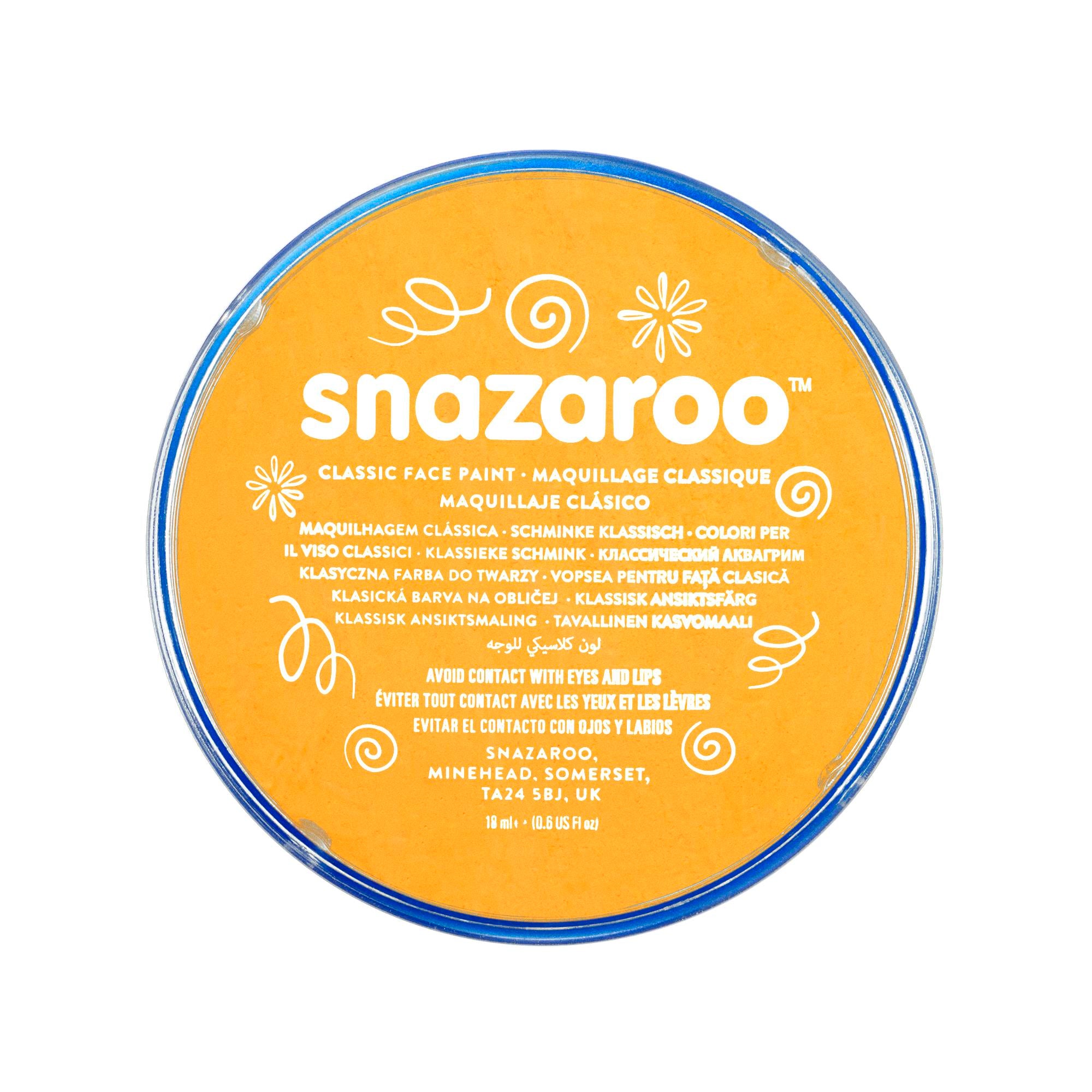Snazaroo Schminkfarbe Gelber Ocker 18 ml