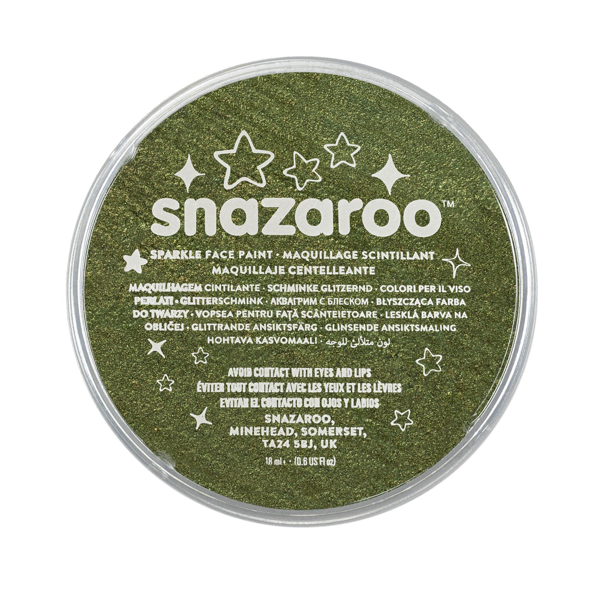 Snazaroo Schminkfarbe Schimmernd Grün 18 ml