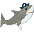 Ahoy Shark Hai Folienballon - 104cm 41''