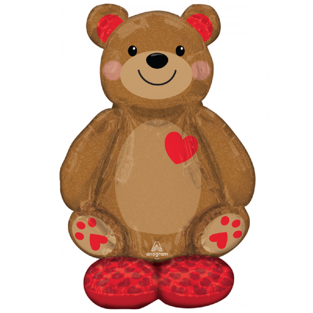 AirLoonz Big Cuddly Teddy Bär Folienballon für Luftfüllung 121cm 48''