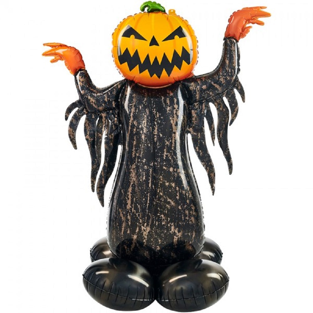 AirLoonz Pumpkin Head Mr. Kürbiskopf Folienballon für Luftfüllung 134cm 53''