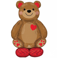 AirLoonz Big Cuddly Teddy Bär Folienballon für Luftfüllung 121cm 48''