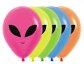 Alien 200 Neon Assortment 12,5cm 5" Latex Luftballons Sempertex 50 Stück