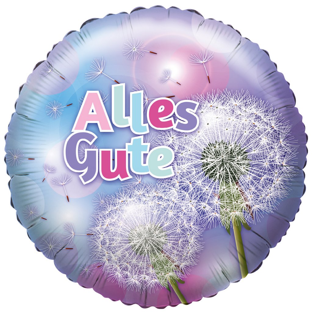 Alles Gute Pusteblume Folienballon - 45cm
