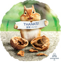 Avanti Thanks Chipmunk Streifenhörnchen Folienballon 45cm 18''
