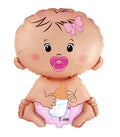 Baby Girl mit Schnuller Rosa Folienballon - 46 x 67cm