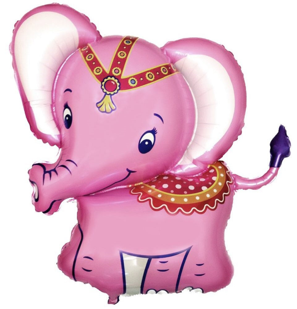 Baby Elefant Rosa Folienballon 86 x 81cm