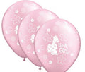 Baby It's a Girl 27,5 cm 11" Latex Luftballons Qualatex