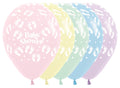 Baby Shower Footprint Assortment 30cm 12" Latex Luftballons Sempertex