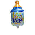 Babyflasche blau Folienballon 84cm 33"