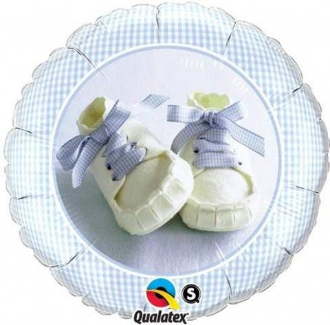Babyschuhe blau Folienballon - 46cm 18"