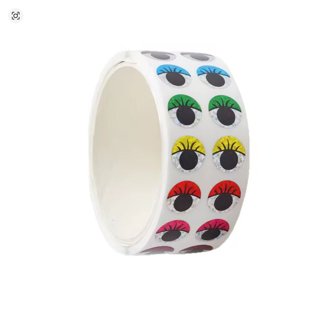 Balloon Eye Sticker 500 Paar Ballonaugen bunt glitzernd
