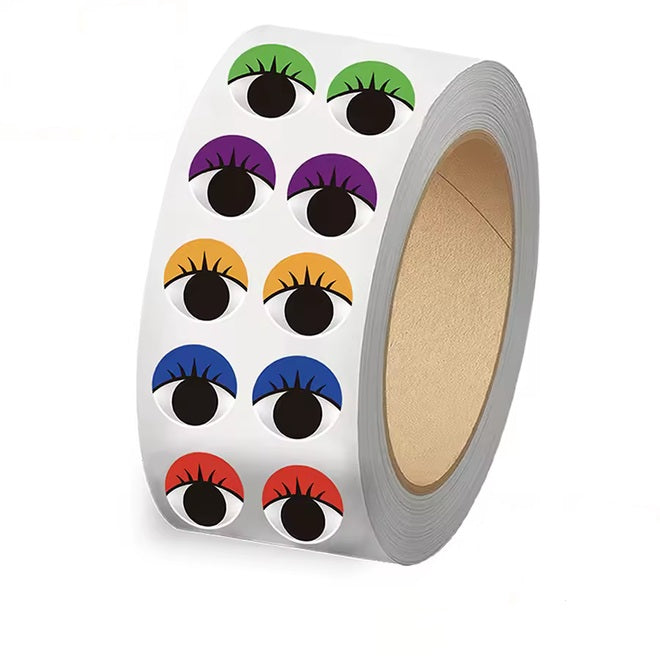 Balloon Eye Sticker 500 Paar Ballonaugen bunt