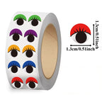 Balloon Eye Sticker 500 Paar Ballonaugen bunt