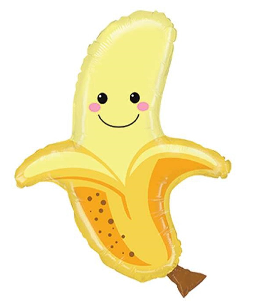 Banana Banane mit Gesicht Folienballon 76cm 30''