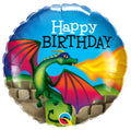 Happy Birthday Mystischer Drache Folienballon 46cm 18"