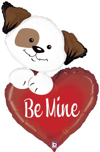 Be mine Puppy Folienballon 101cm 40"