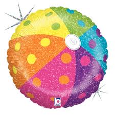 Beach Ball Holographic Folienballon 45cm