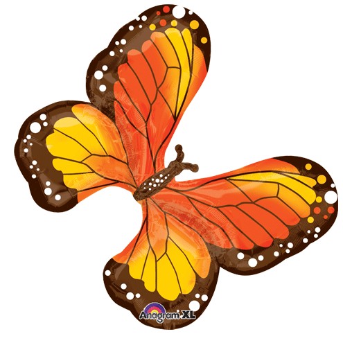 Beautiful Monarch Butterfly Folienballon 79cm