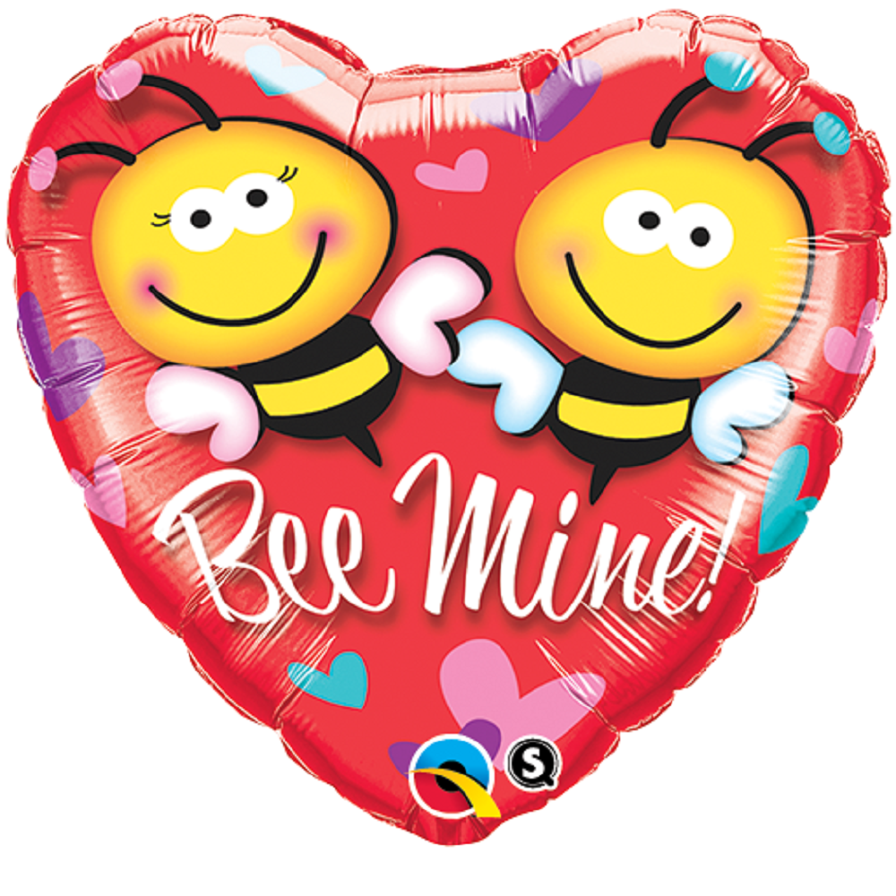 Bee Mine Herz Folienballon 45cm 18''