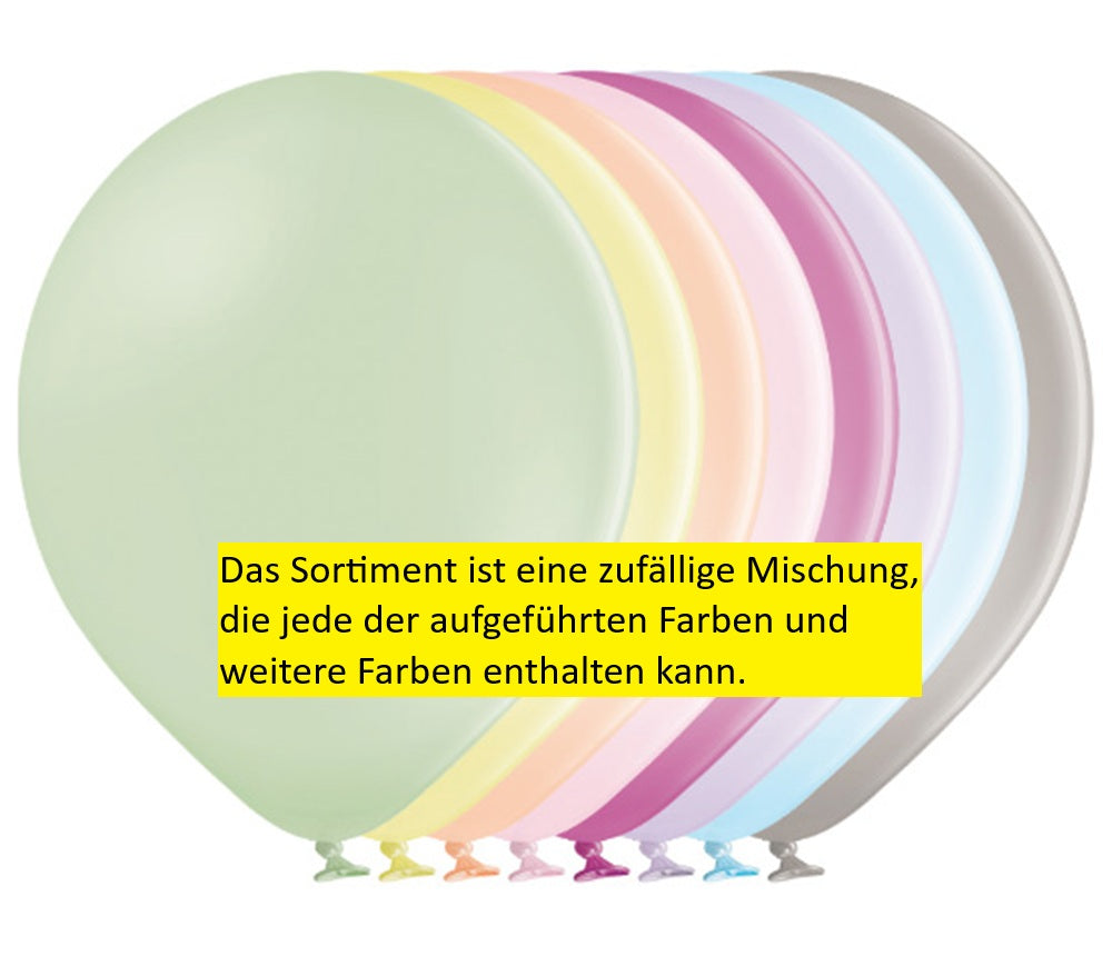 Belbal 322 Pastel Macaron Assortment 30cm 12" D11 Latex Luftballons