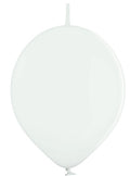 Belbal Links 002 Pastel White Weiß 27,5cm 11" B95L Latex Luftballons