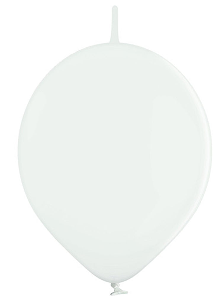 Belbal Links 002 Pastel White Weiß 27,5cm 11" B95L Latex Luftballons