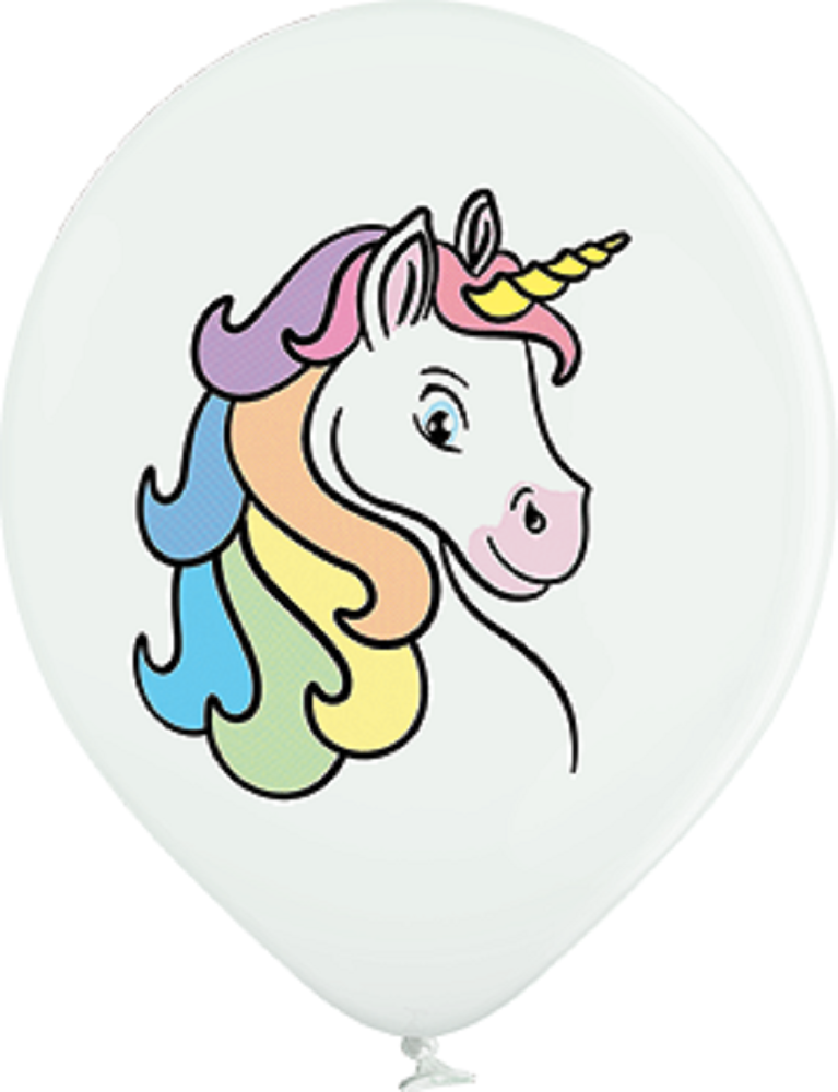 Unicorn Einhorn 30cm 12" Latex Luftballons Belbal