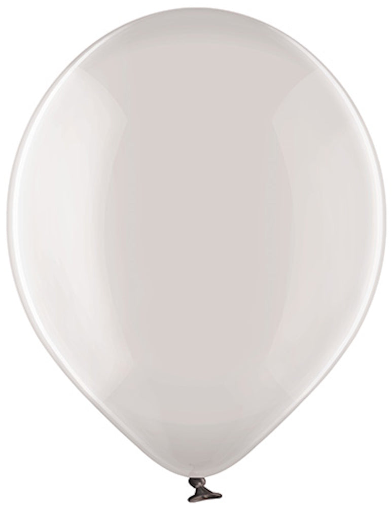 Belbal 040 Crystal Soap Grey Grau 30cm 12" B105 Latex Luftballons
