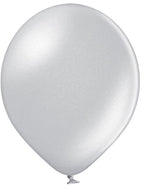 Belbal 061 Metallic Silver Silber 30cm 12" B105 Latex Luftballons