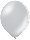 Belbal 061 Metallic Silver Silber 43cm 17" B150 Latex Luftballons