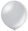 Belbal 061 Metallic Silver Silber 90cm 36" B350 Latex Luftballons