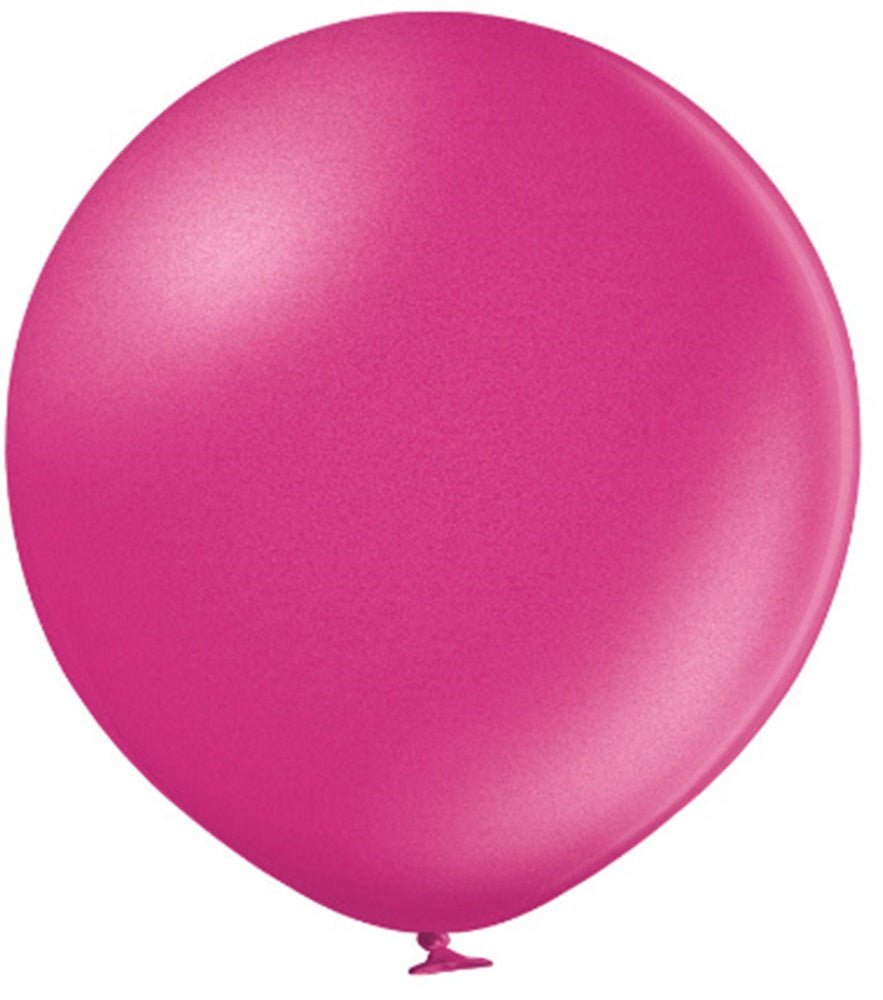 Belbal 064 Metallic Fuchsia Magenta 61cm 24" B250 Latex Luftballons