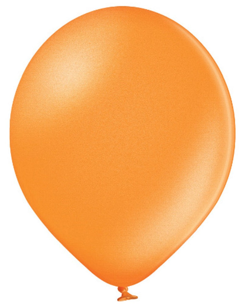 Belbal 081 Metallic Bright Orange 30cm 12" B105 Latex Luftballons