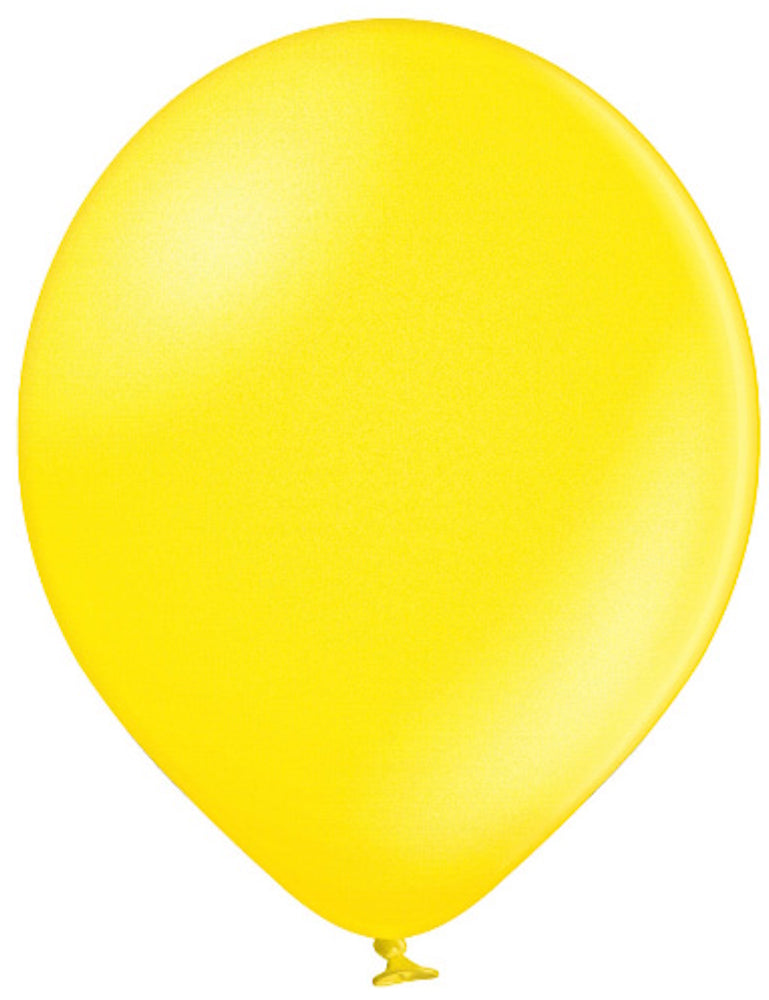 Belbal 082 Metallic Citrus Yellow Gelb 43cm 17" B150 Latex Luftballons