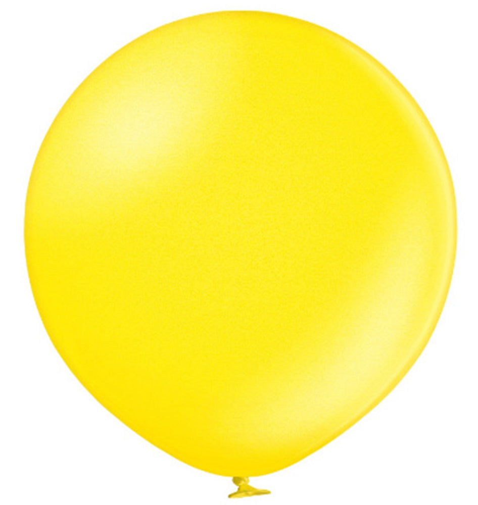 Belbal 082 Metallic Citrus Yellow Gelb 61cm 24" B250 Latex Luftballons