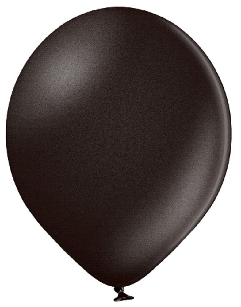 Belbal 090 Metallic Black Schwarz 12,5cm 5" D5 Latex Luftballons